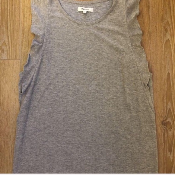Madewell Metallic Ruffle Tank Top x 2 - Picture 3 of 7